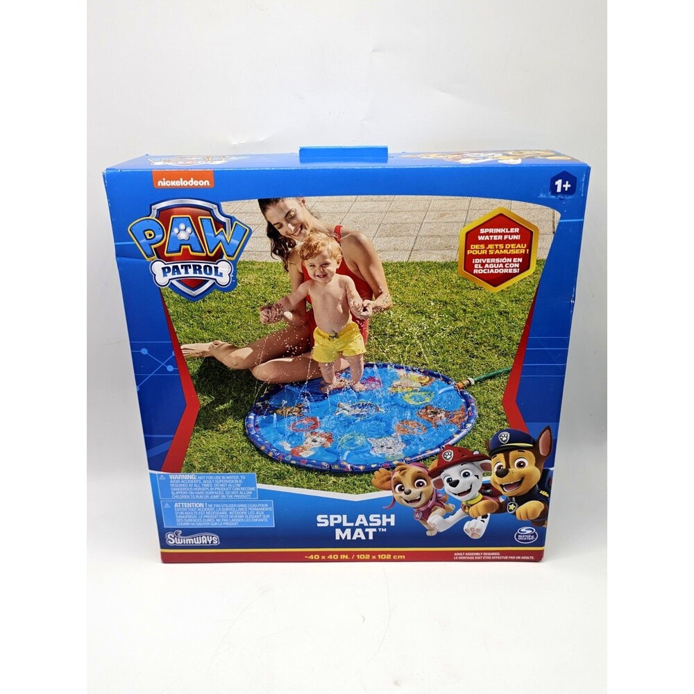 Paw Patrol Splash Mat - Perfect Outdoor Water Toy for Toddlers-NIB